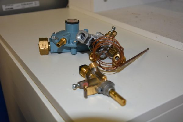 Gas supply parts for a yacht