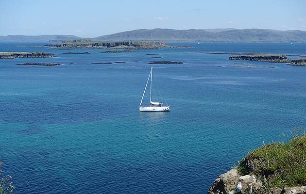 A moored yacht