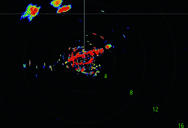 A radar screen