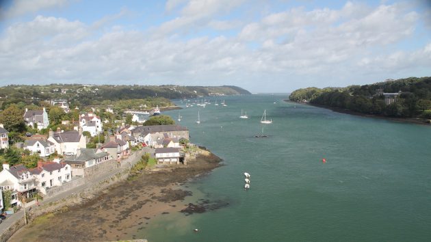 The accident happened just past the Menai Suspension Bridge in north Wales