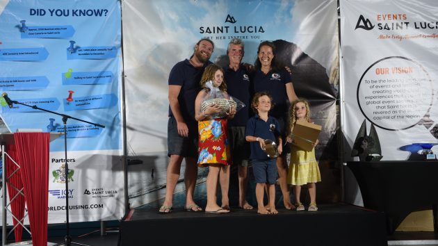 Magic Dragon’s crew collects the Spirit of the ARC award for carrying out their mid-Atlantic rescue