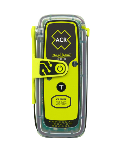 ACR ResQLink 400 is a buoyant Personal Locator Beacon that does not require any subscription for use and fits into the palm of your hands