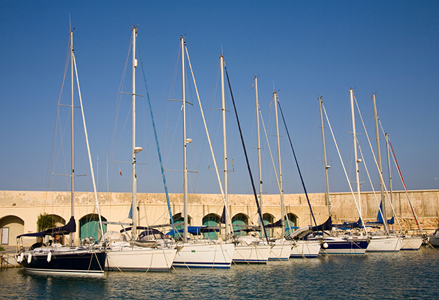Yacht charter holiday boats in Malta moored stern to