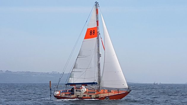 The Lello 34, Coconut is a cutter and was built in Durban, South Africa in 1980. Credit: Mark Sinclair/GGR/PPL