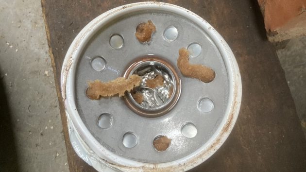 Problems with biodiesel Carboxylate acid or soap coming out the top of a fuel filter. Credit: Peter Weide/Marine 16