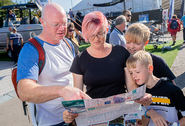 Family at the Southampton boat Show