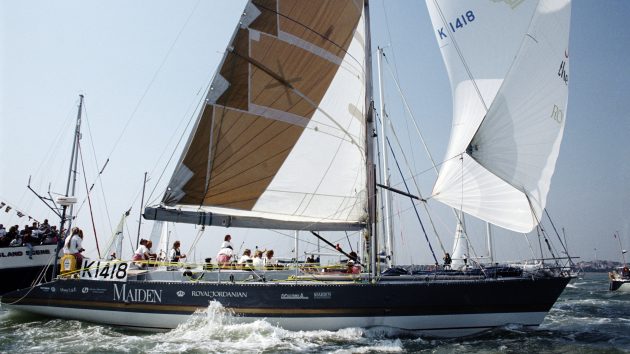The Bruce Farr-designed Maiden won two of the three Southern Ocean legs in Division D of the 1989-90 Whitbread Round the World Yacht Race. Credit: Getty