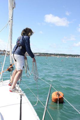 Lassoing a buoy
