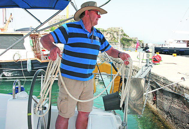 pass the mooring line on the windward side first when mooring stern to on a yacht