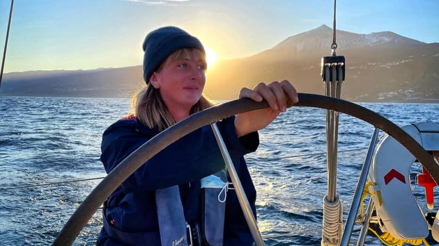 Ella Hibbert worked in the superyacht industry before training as an RYA Yachtmaster instructor. Credit: Ella Hibbert