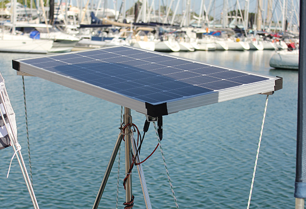 Solar panels helped keep the power topped up