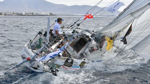 Tapio Lethinen sailing his Asteria 36