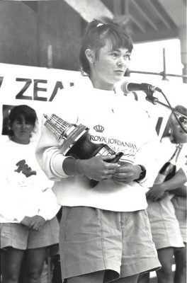Tracy Edwards: the first woman to win the YJA Yachtman of the Year Award. Credit: The Maiden Factor