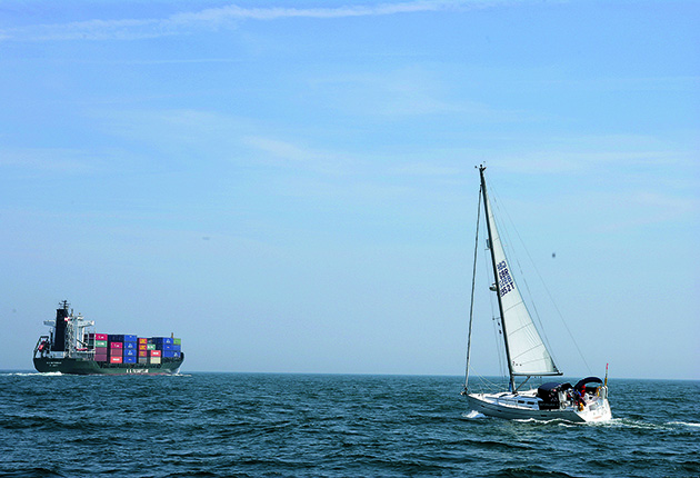 Judging distance at sea tip: If you can see a ship's waterline it's 3 miles away or less