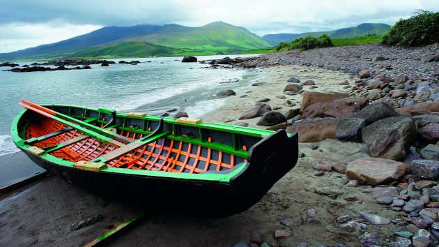 A traditional Irish Currach was a working boat used in Mayo