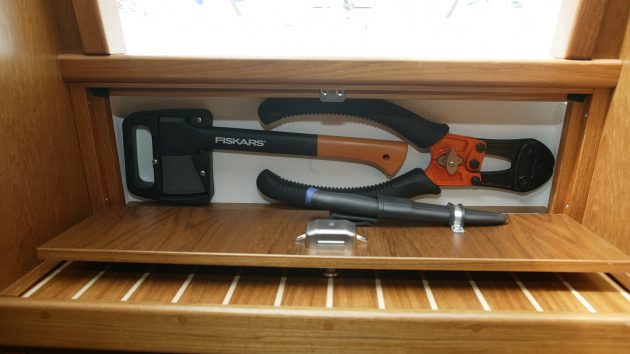An emergency kit can rust and become inoperable. Make sure to check it before going sailing. Credit: Graham Snook/Yachting Monthly
