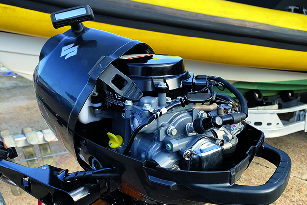 A servicing kit for a dinghy outboard