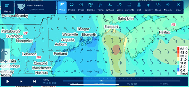 Theyr GRIB View weather app