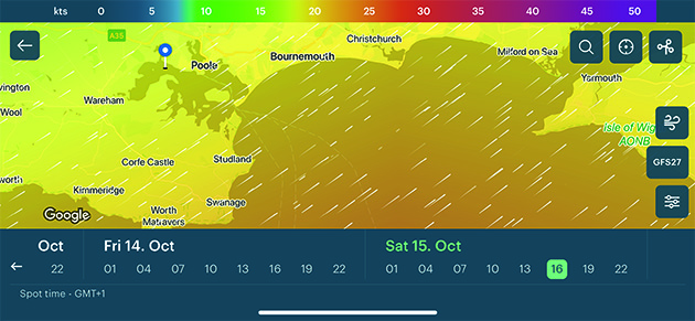 Windy weather app
