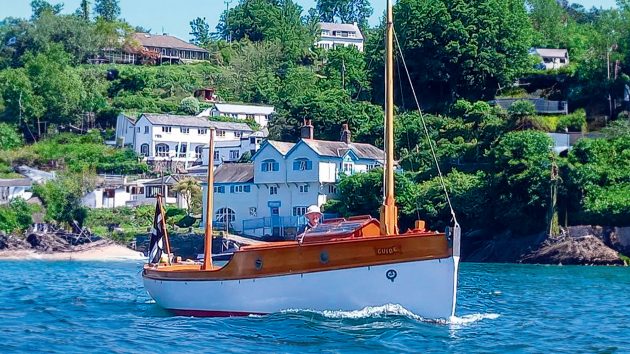 Guide, a 22ft motor launch thought to be built by Richard Pearce in Looe circa 1916.