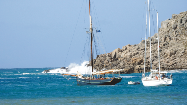 New Grimsby Sound is open to wind and waves from the NW